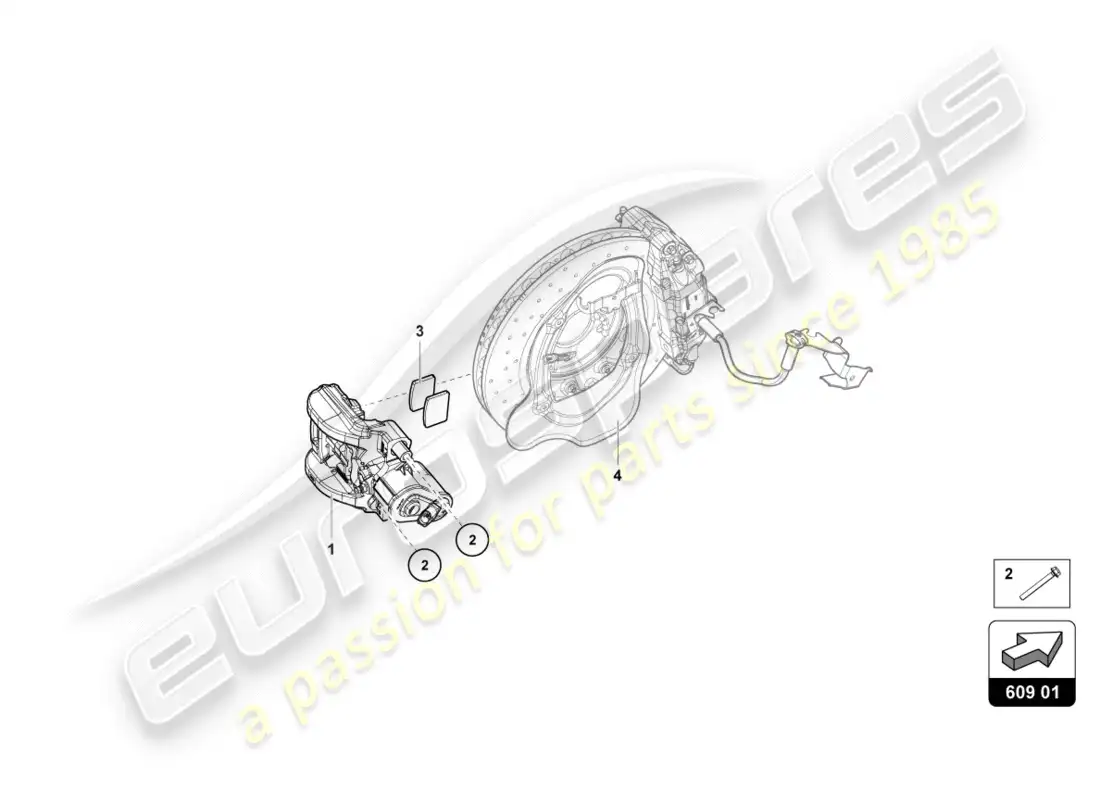 lamborghini lp600-4 zhong coupe (2015) parking brake parts diagram