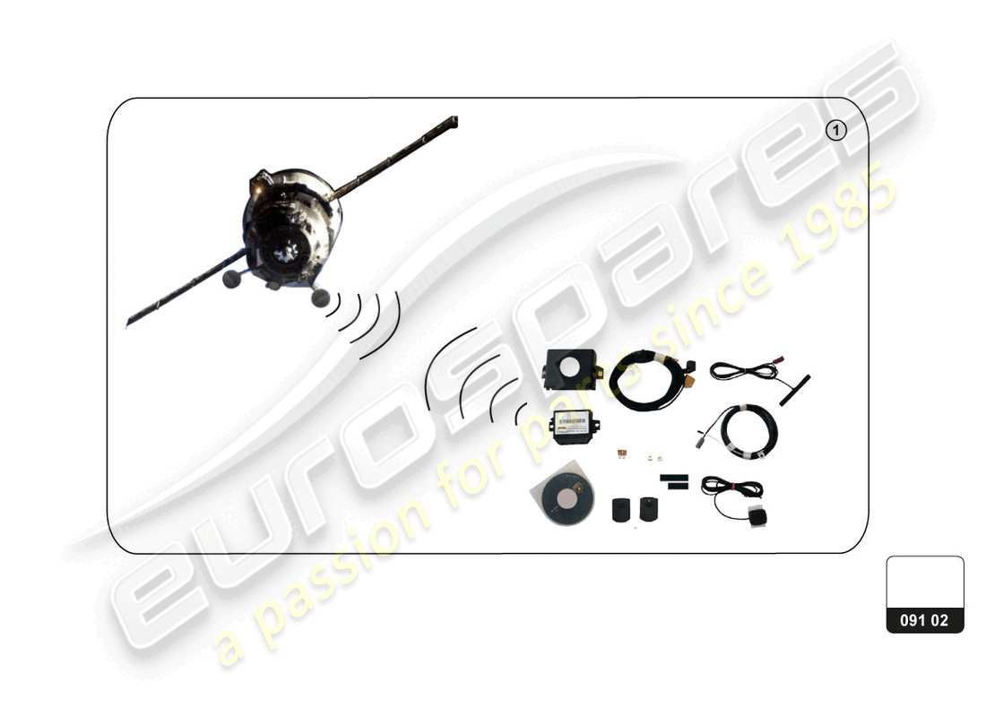 lamborghini huracan sterrato (accessories) installation kit for mobile navigation system -gps- part diagram