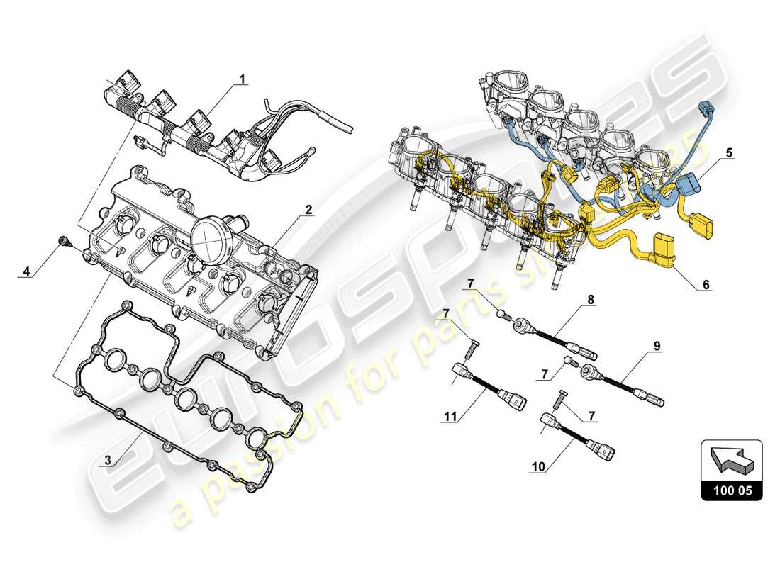 lamborghini 2018 (gt3 evo) fuel injection part diagram