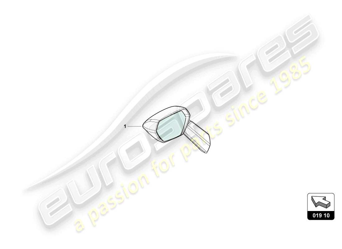 lamborghini huracan sto (accessories) bag for exterior mirror part diagram