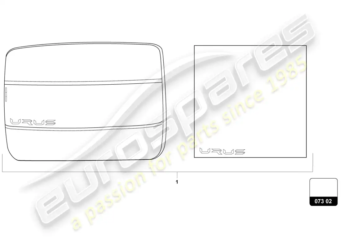 lamborghini urus (accessories) comfort accessory pack parts diagram