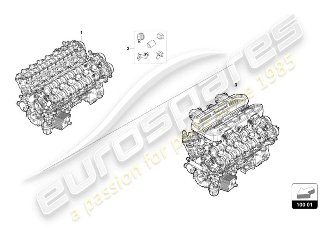 lamborghini revuelto coupe (2024) engine part diagram