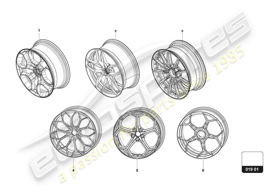 lamborghini huracan tecnica (accessories) aluminium rim part diagram