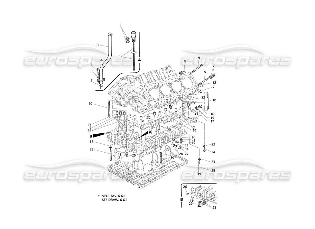MASERATI QTP V8 EVOLUZIONE FASTENINGS AND BLOCK ACCESSORIES PART DIAGRAM maserati qtp v8 evoluzione fastenings and block accessories part diagram