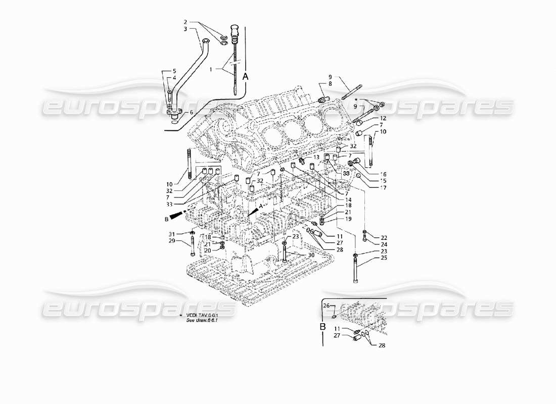 maserati qtp v8 (1998) fastenings and block accessories part diagram