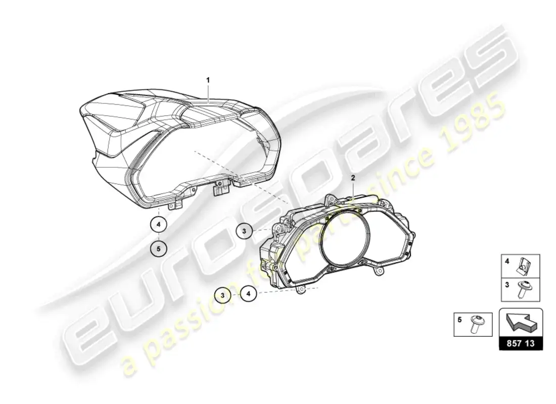 lamborghini sian (2021) combi parts diagram