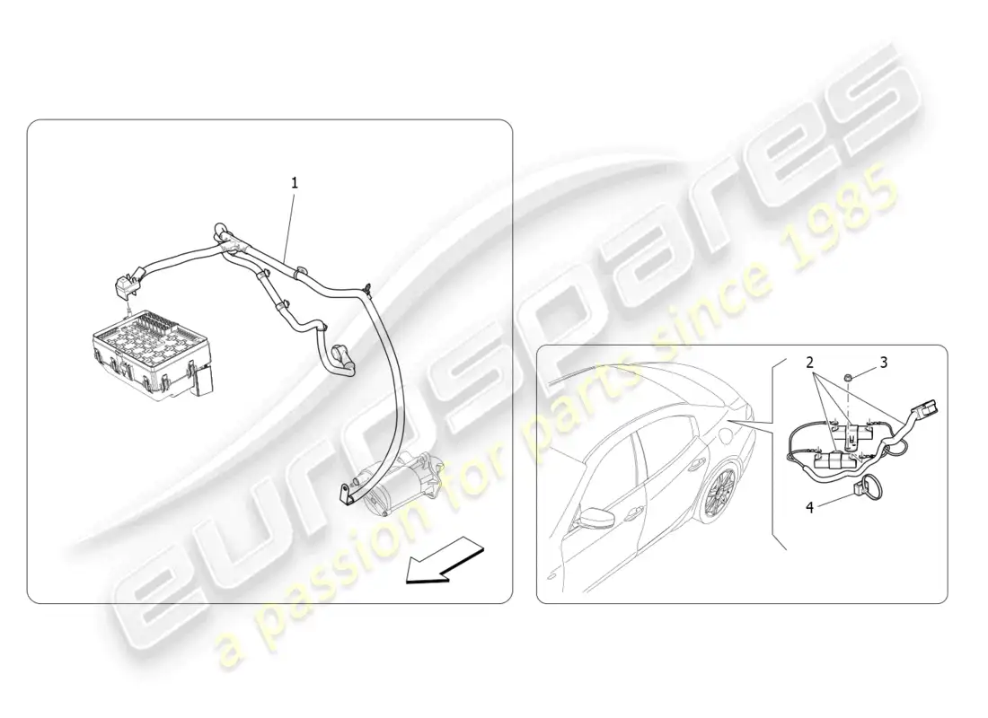 maserati ghibli fragment (2022) main wiring part diagram