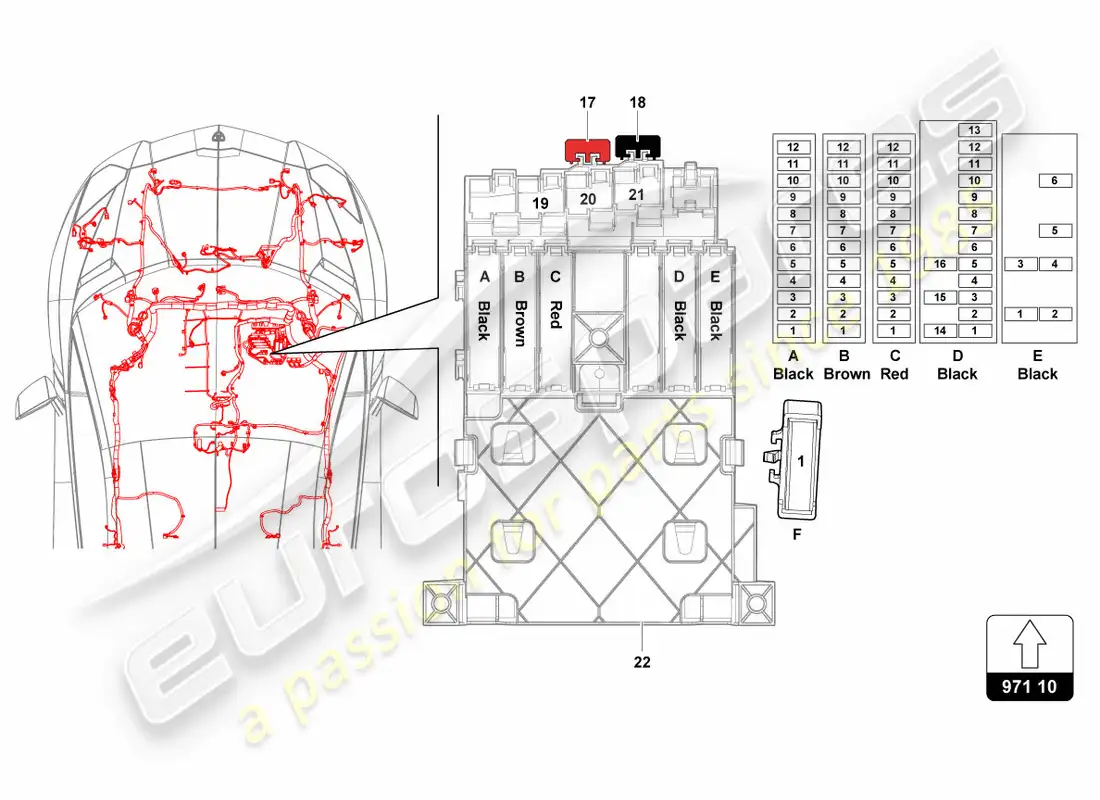 lamborghini centenario coupe (2017) fuses parts diagram