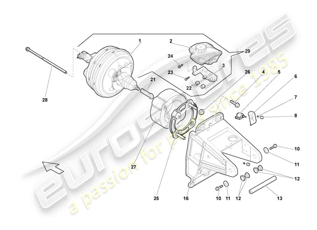 lamborghini lp560-4 spider (2012) switch - brake light parts diagram