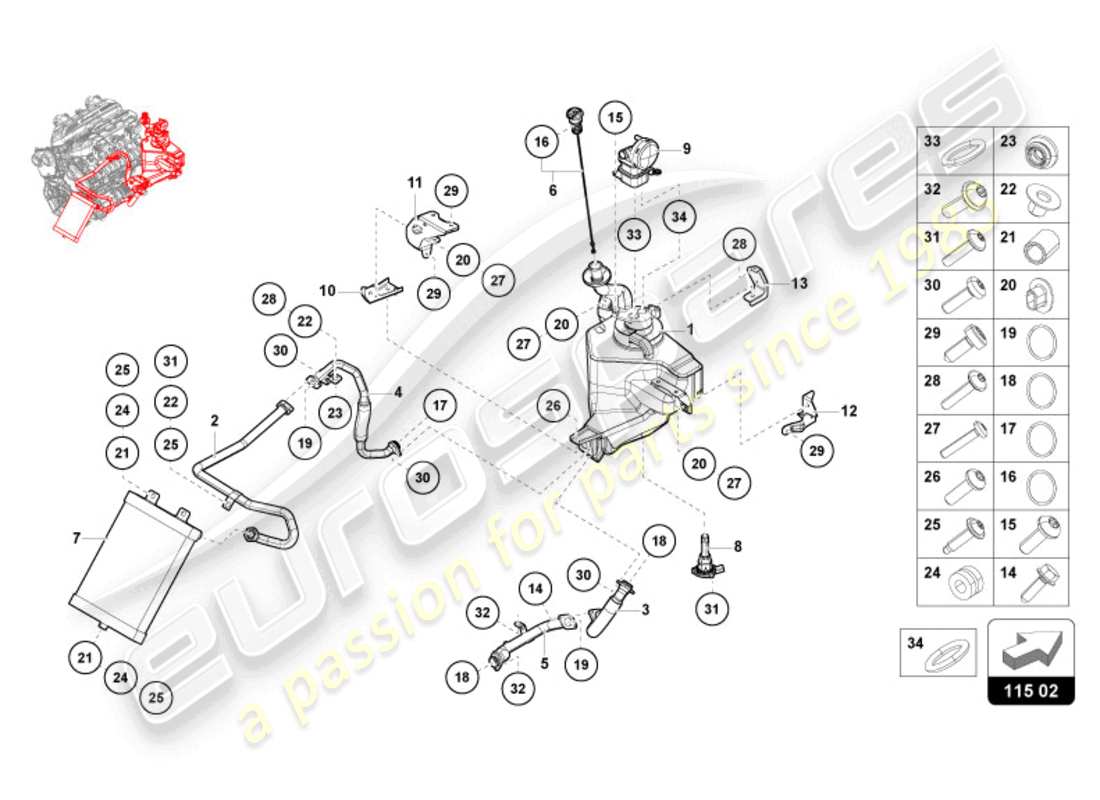 part diagram containing part number n91203204