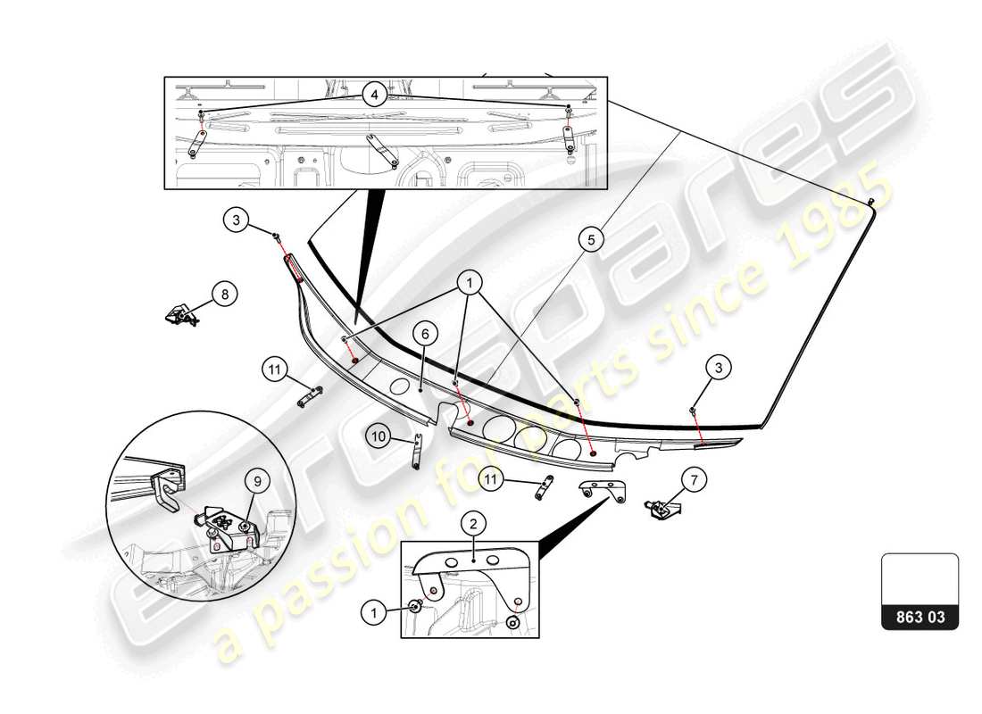 part diagram containing part number v31611040e
