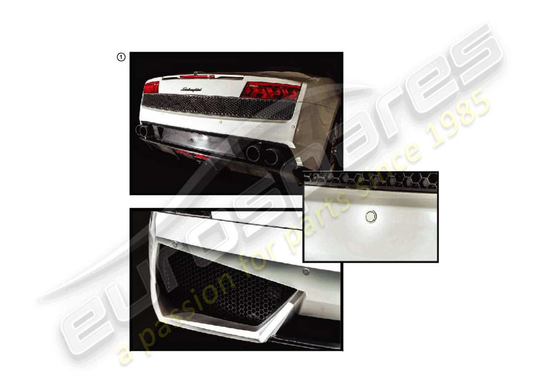 a part diagram from the lamborghini lp550-2 coupe (accessories) parts catalogue