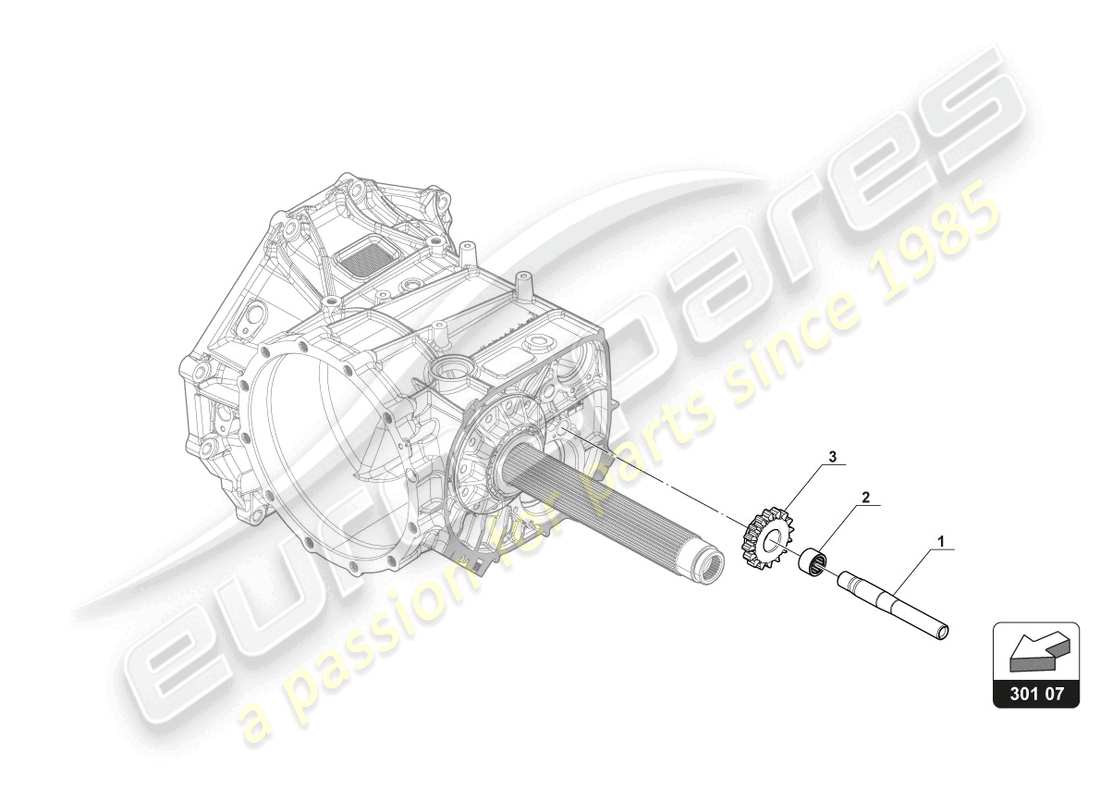 a part diagram from the lamborghini huracan squadra corse parts catalogue