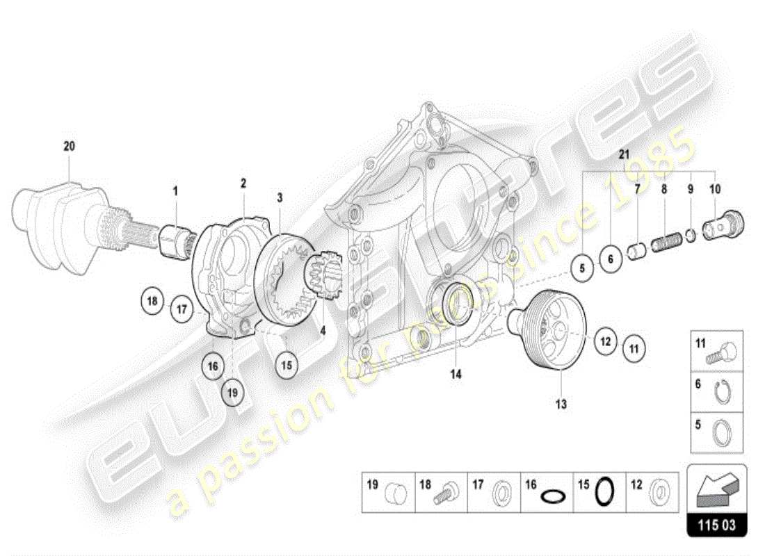 a part diagram from the lamborghini diablo vt (1998) parts catalogue
