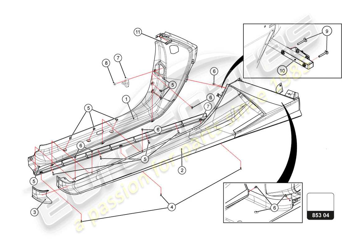 part diagram containing part number 4ta898179b