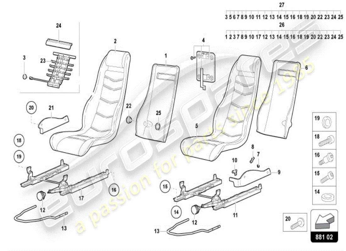 a part diagram from the lamborghini diablo vt (1999) parts catalogue