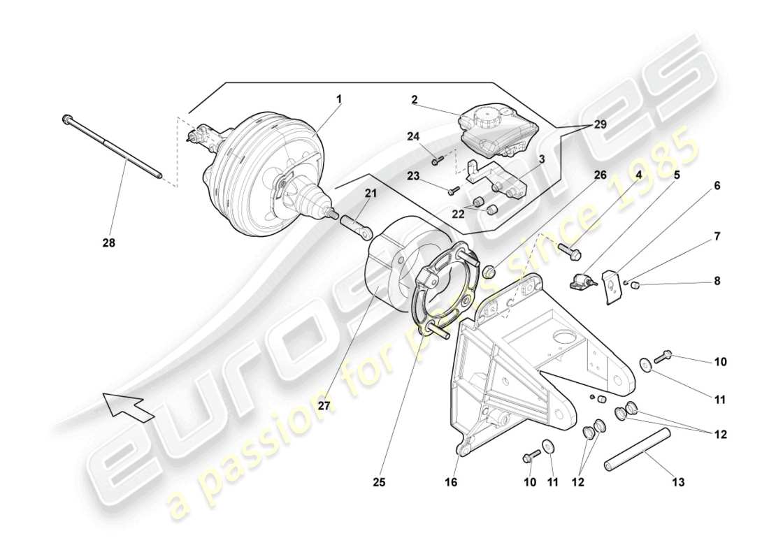 a part diagram from the lamborghini lp560-4 spider (2011) parts catalogue