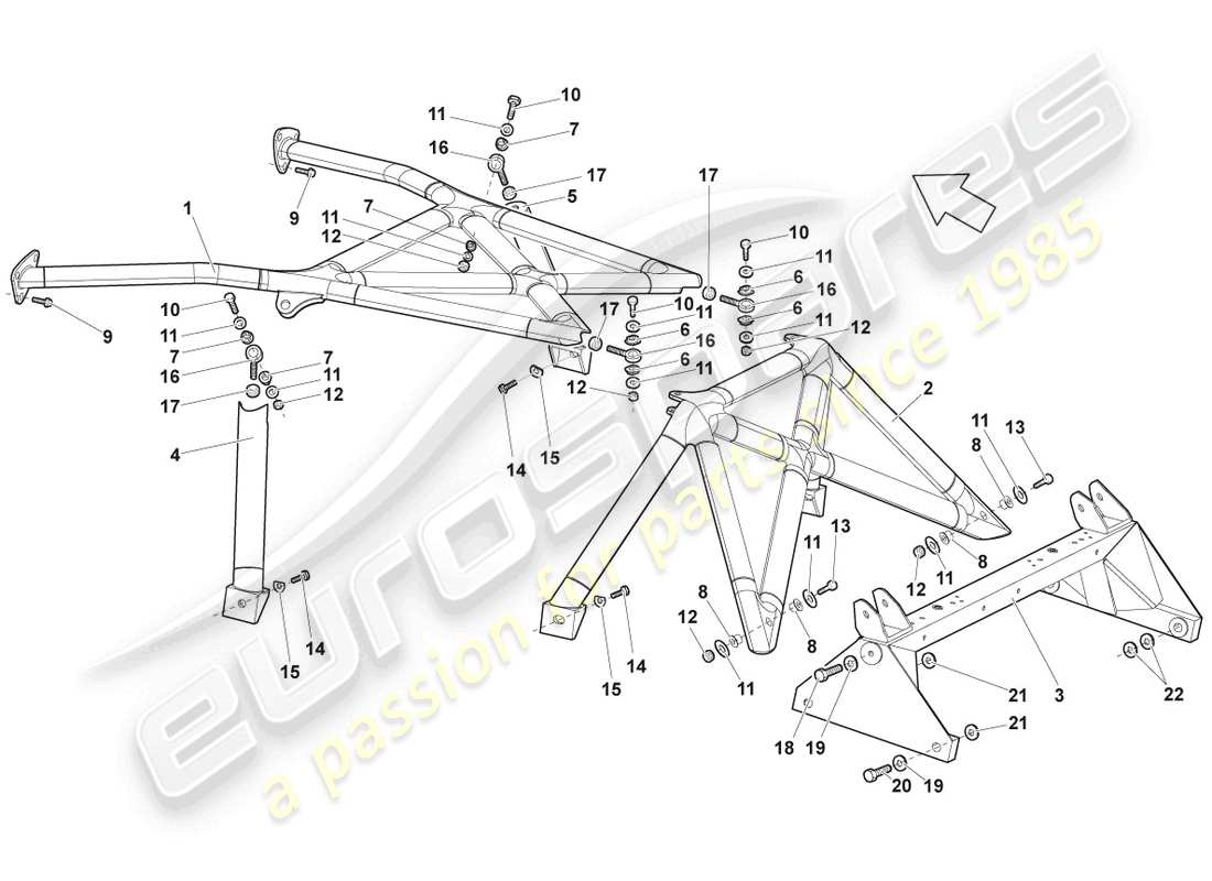 a part diagram from the Lamborghini LP640 Roadster (2007) parts catalogue