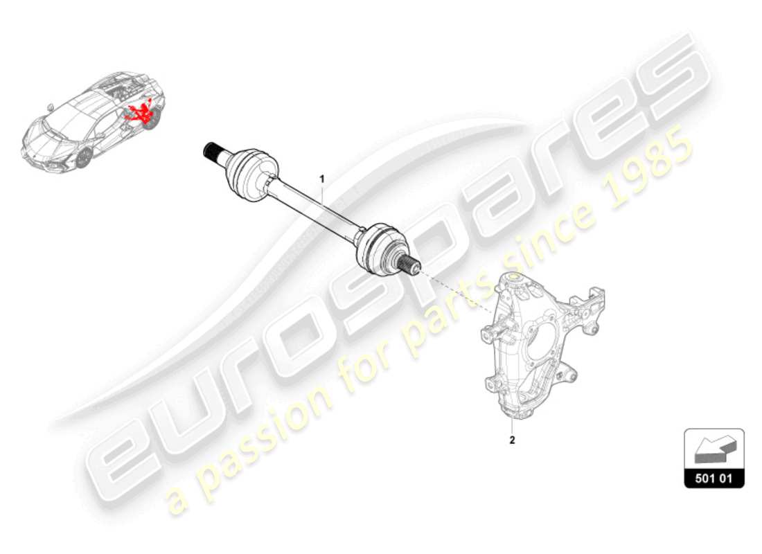 a part diagram from the lamborghini revuelto parts catalogue