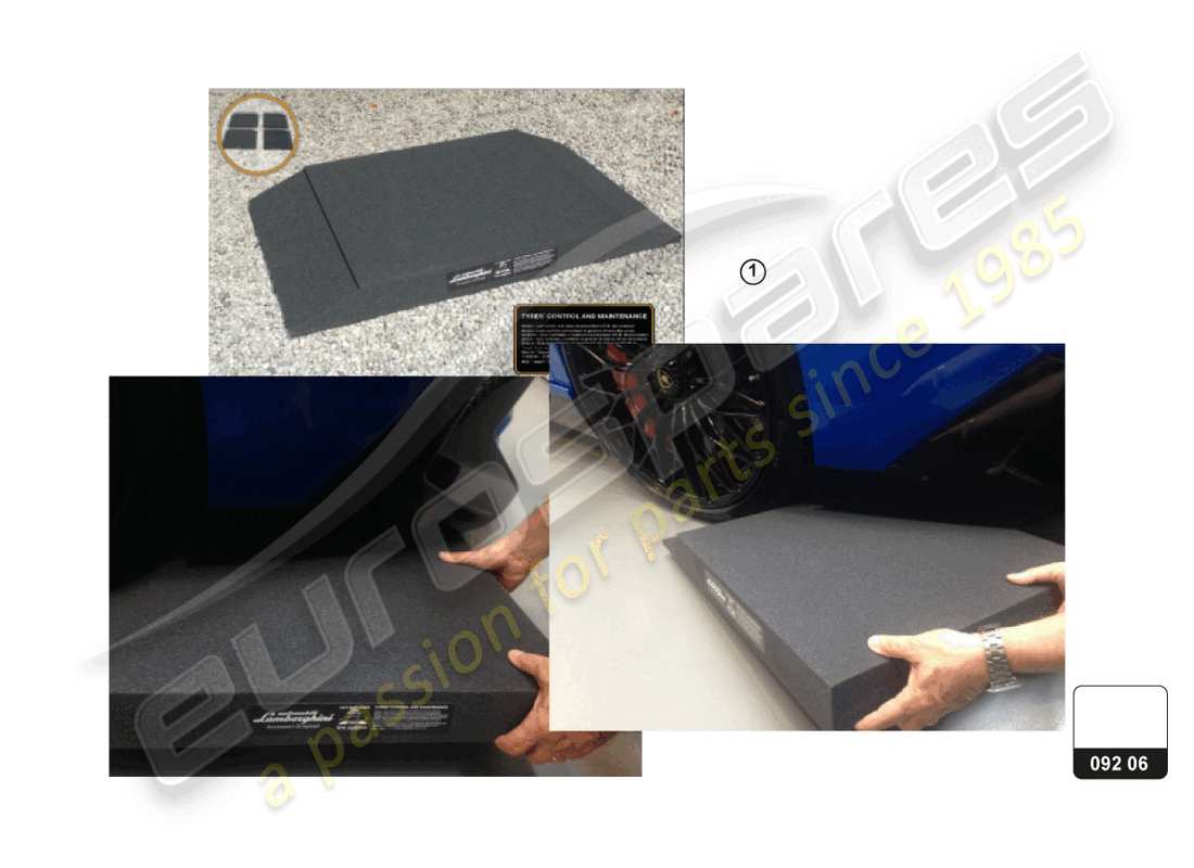 a part diagram from the lamborghini huracan tecnica (accessories) parts catalogue