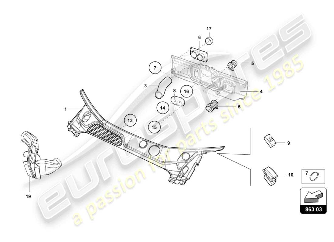 part diagram containing part number 4ta819413a