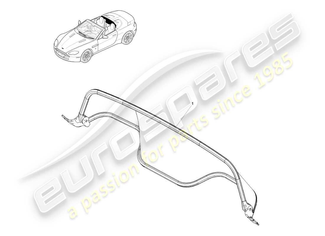 a part diagram from the aston martin v8 vantage (2007) parts catalogue