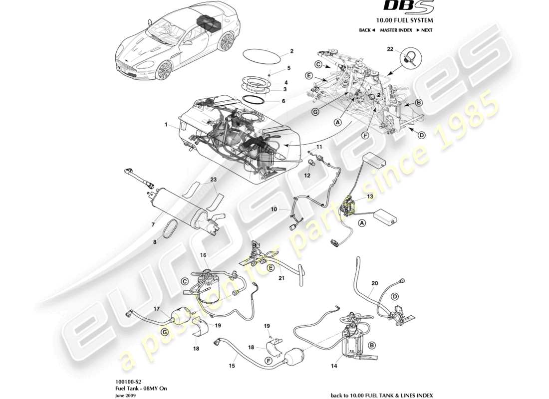 part diagram containing part number 4g43-9074-cb