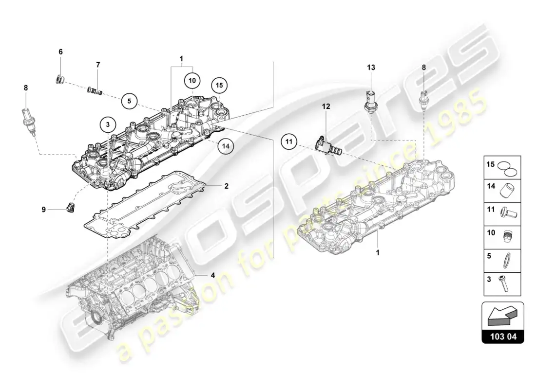 lamborghini lp610-4 coupe (2017) engine compartment lid parts diagram