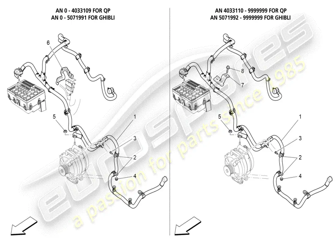 maserati ghibli (2019) main wiring parts diagram
