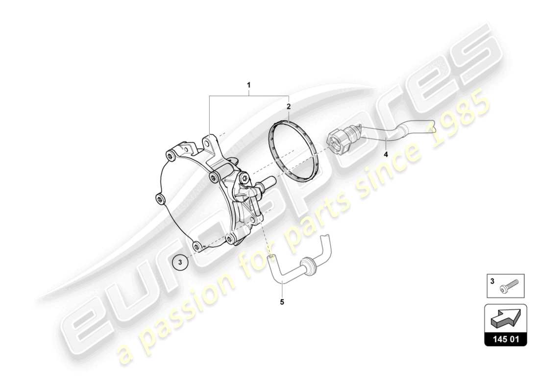 lamborghini urus (2022) vacuum pump parts diagram