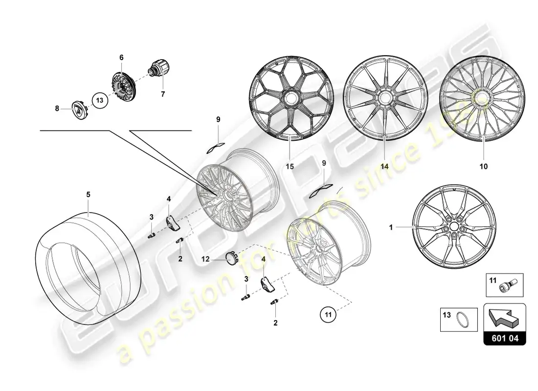 lamborghini lp740-4 s roadster (2019) wheels/tyres rear part diagram
