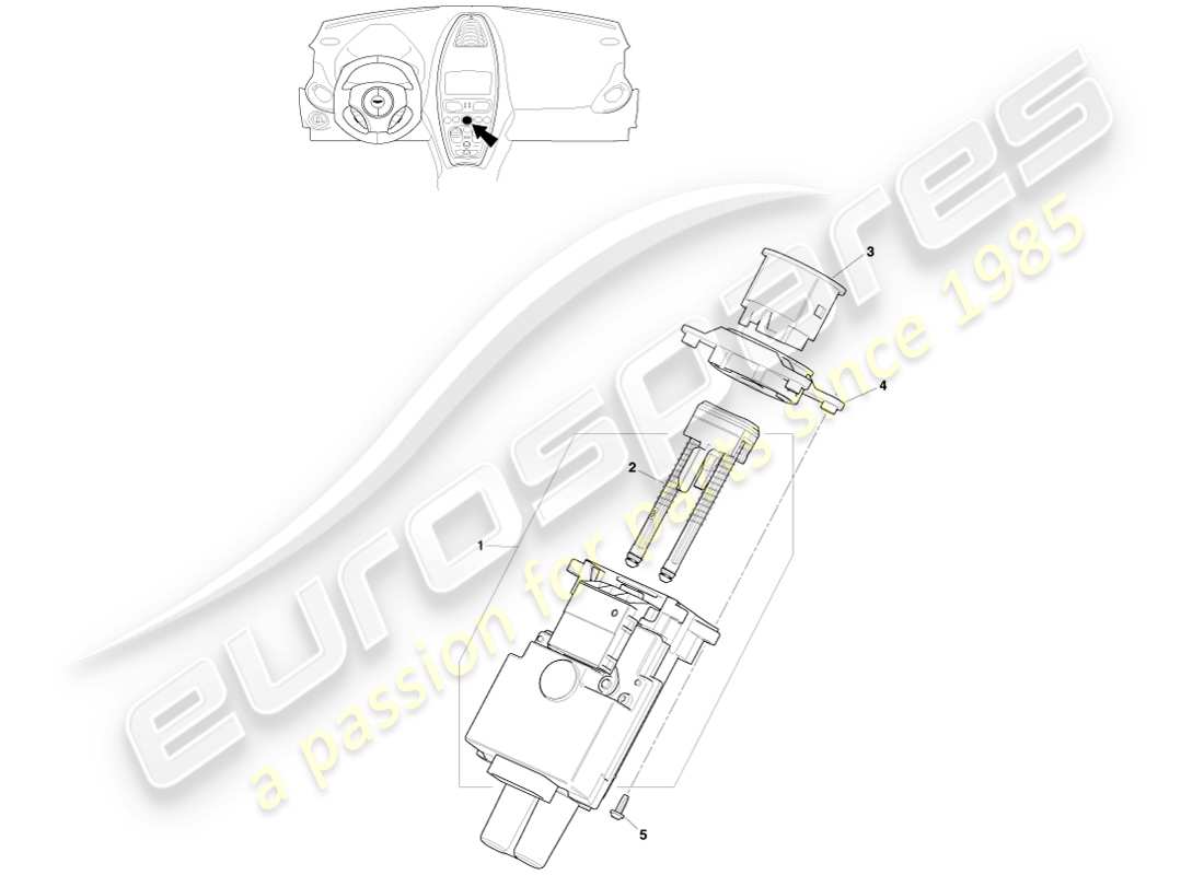 a part diagram from the aston martin one-77 parts catalogue