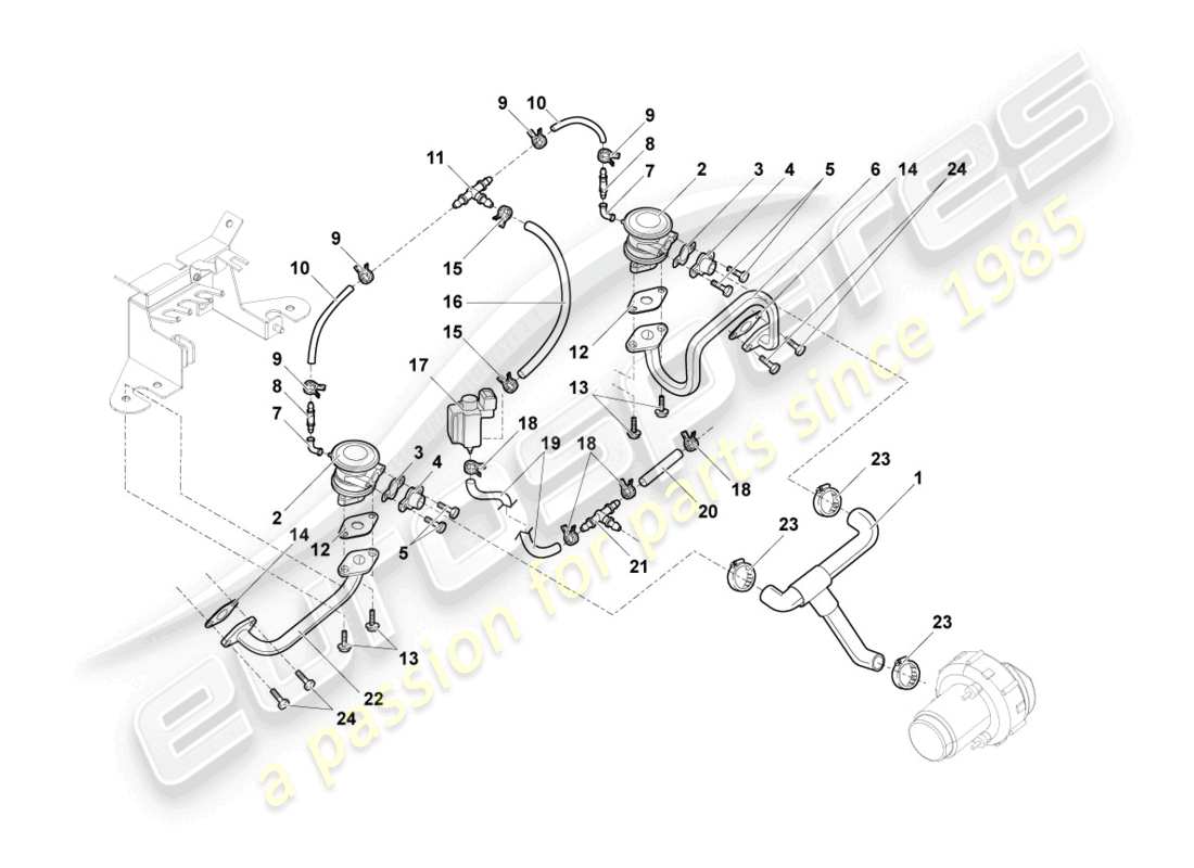 part diagram containing part number 07l131625