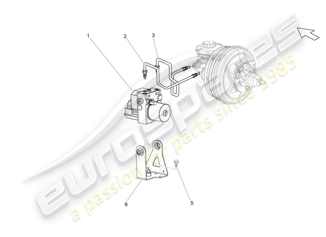 a part diagram from the lamborghini gallardo parts catalogue