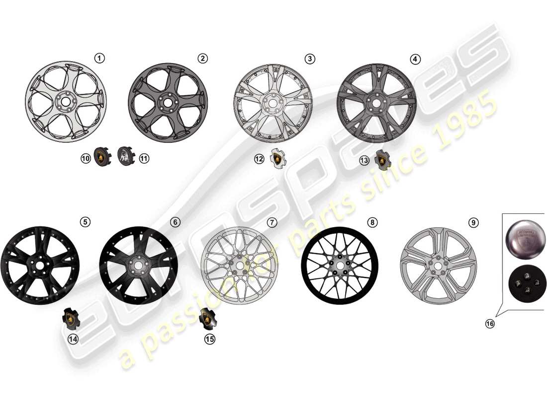 lamborghini gallardo coupe (accessories) retrofit kit part diagram