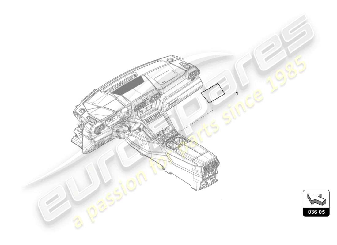 lamborghini urus s (accessories) impact protection parts diagram
