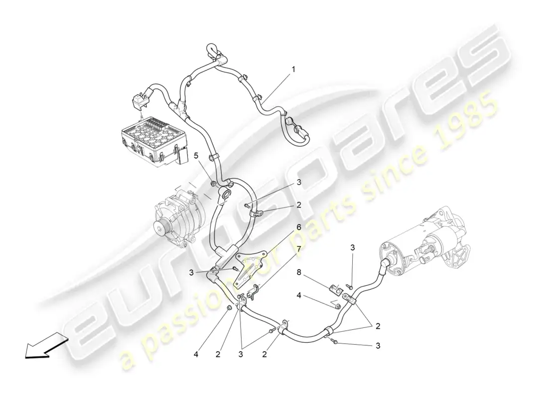 maserati levante (2020) main wiring parts diagram