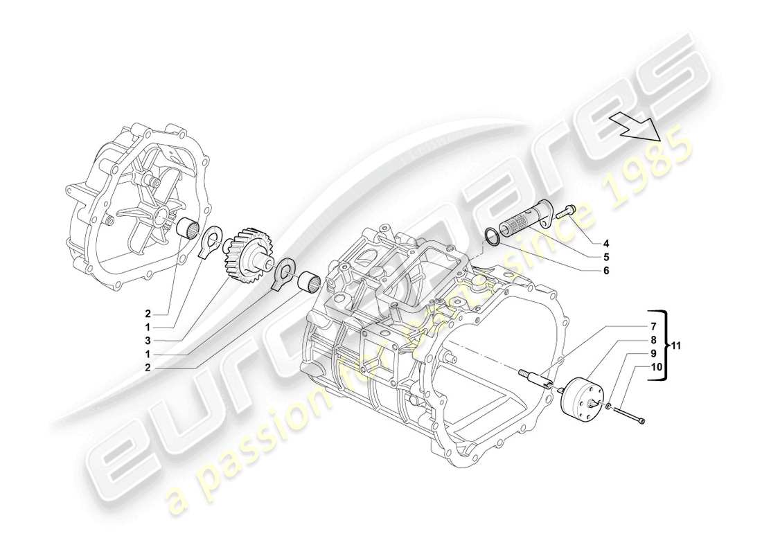 a part diagram from the lamborghini lp550-2 spyder (2013) parts catalogue