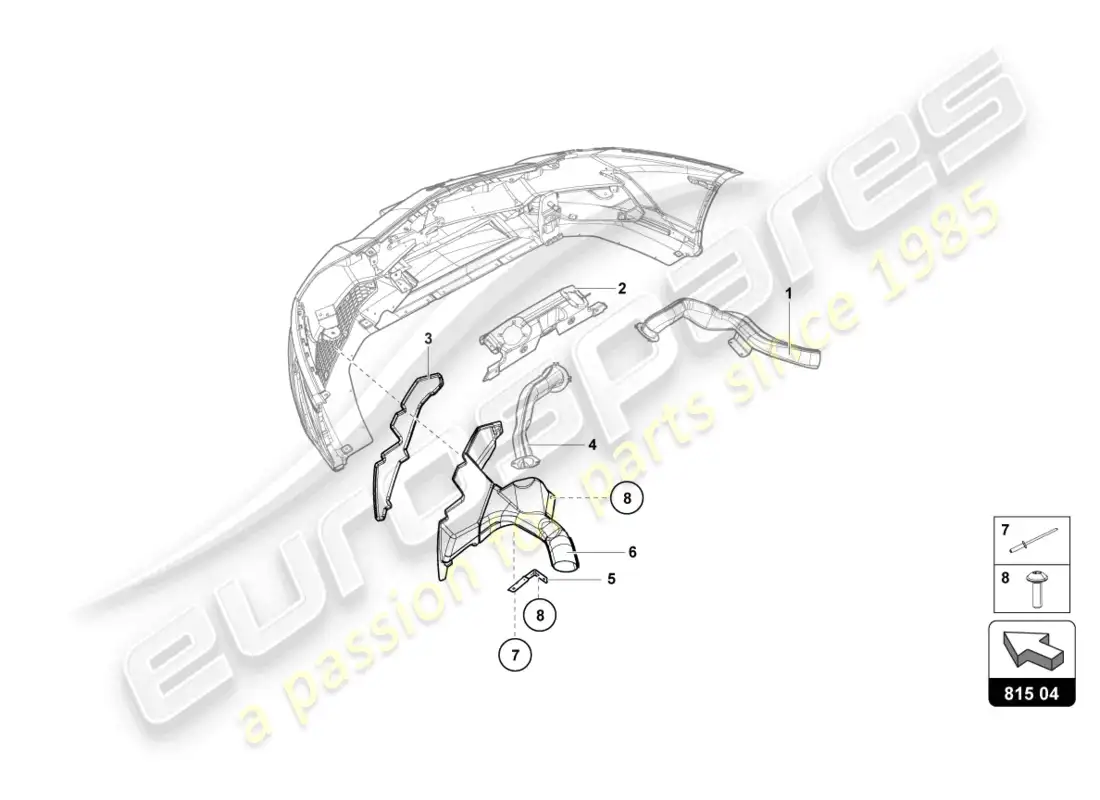 lamborghini lp720-4 roadster 50 (2015) air guide parts diagram