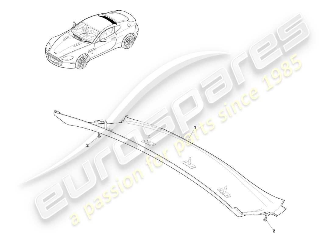 a part diagram from the aston martin v8 vantage (2007) parts catalogue