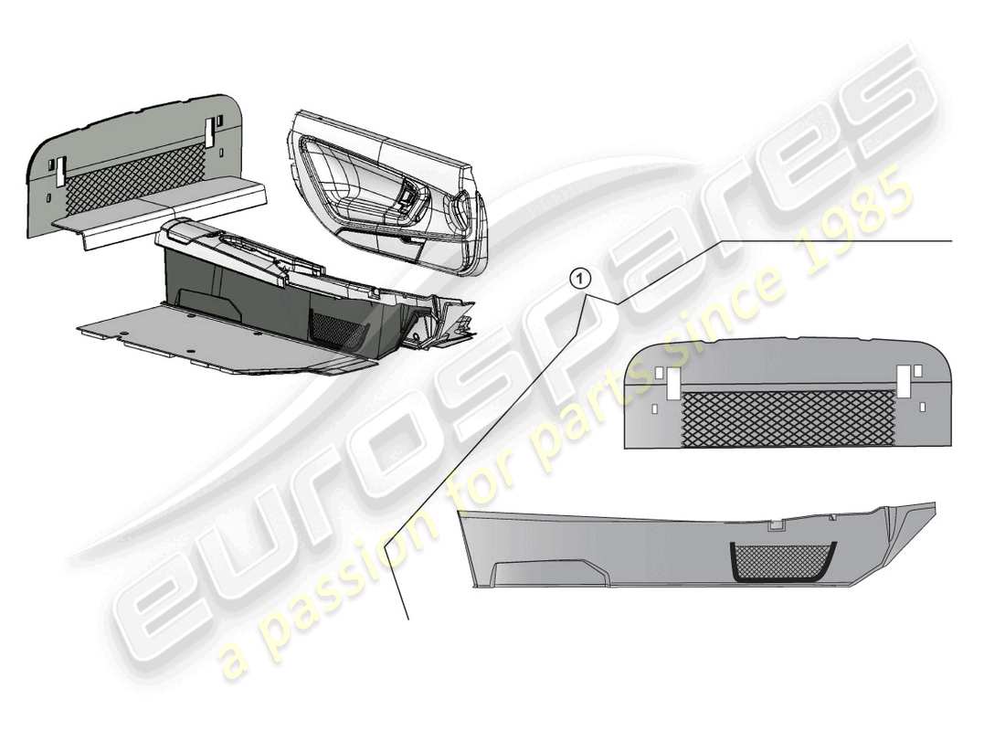 lamborghini gallardo coupe (accessories) retrofit kit part diagram