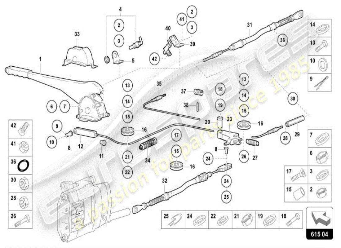 a part diagram from the lamborghini diablo parts catalogue