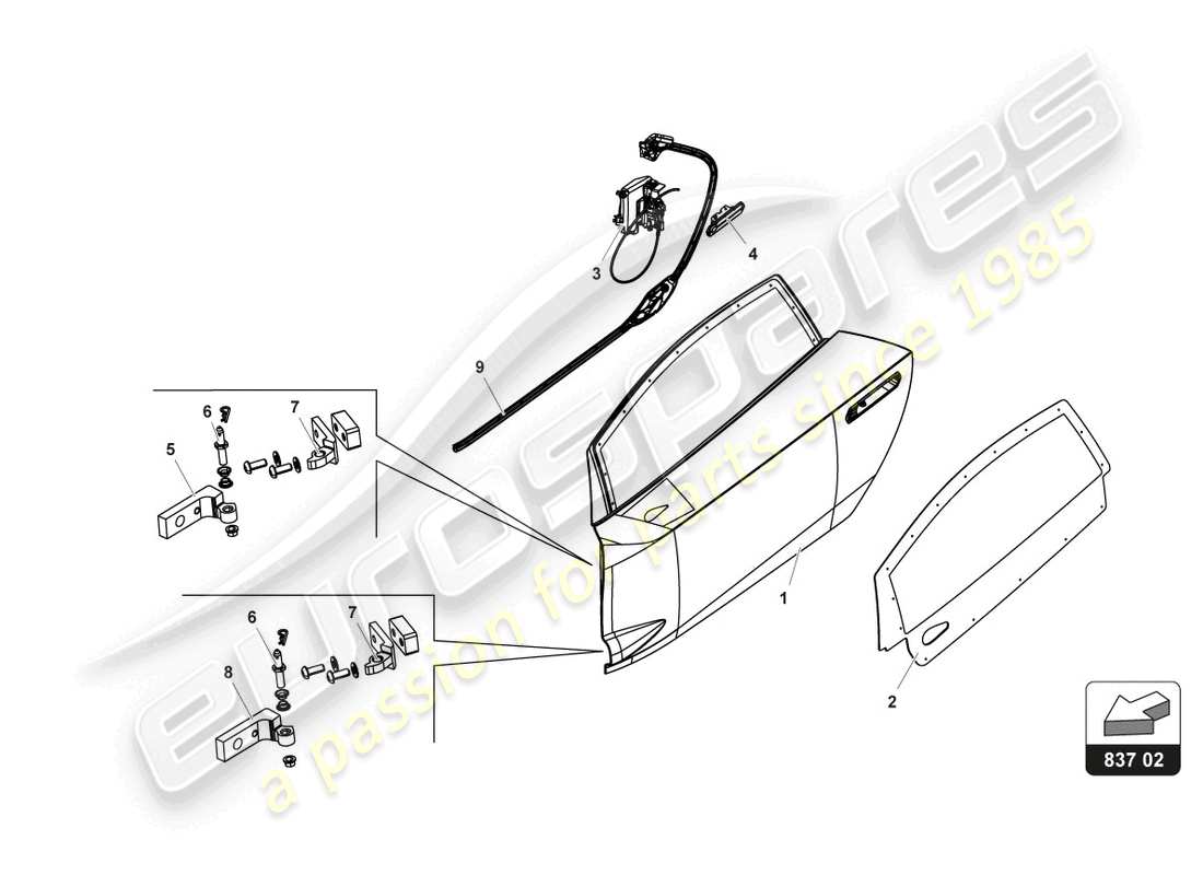 a part diagram from the lamborghini gt3 (2017) parts catalogue