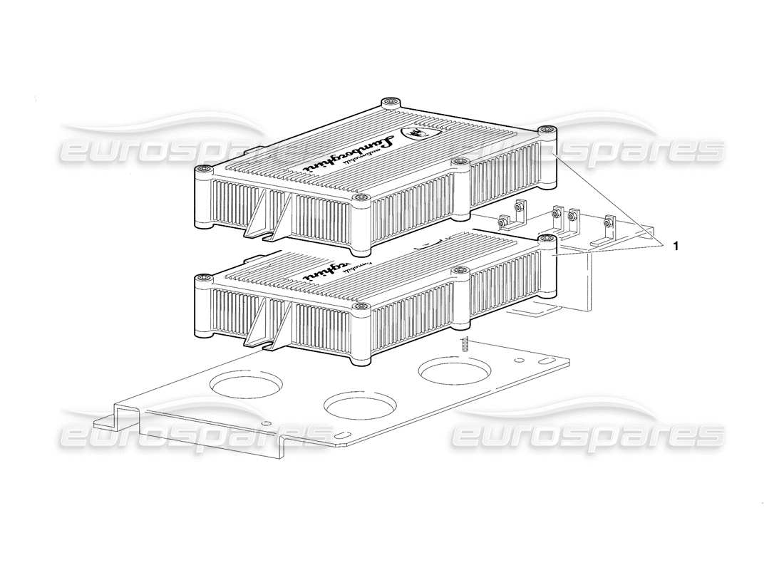 lamborghini diablo se30 (1995) electronic injection units (valid for switzerland - january 1995) parts diagram