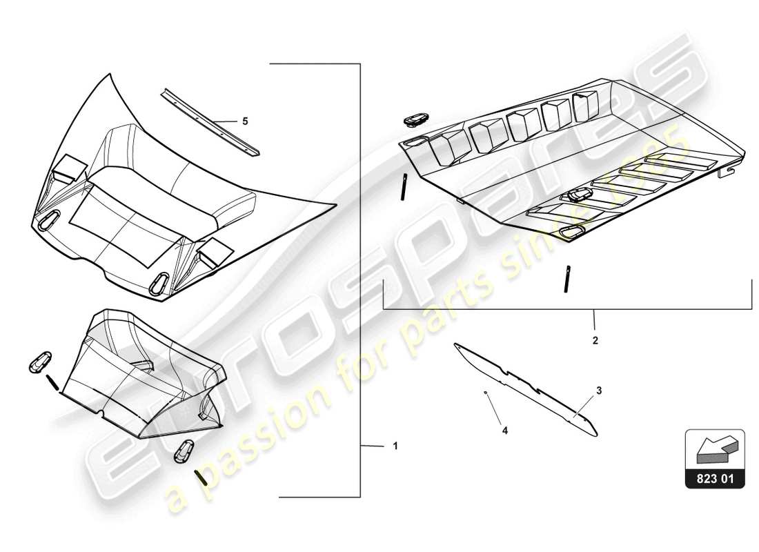lamborghini 2017 (gt3) bonnets part diagram