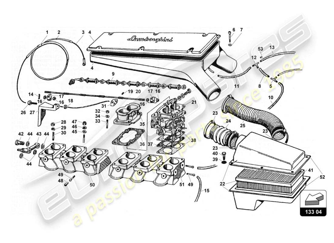 part diagram containing part number 001323703