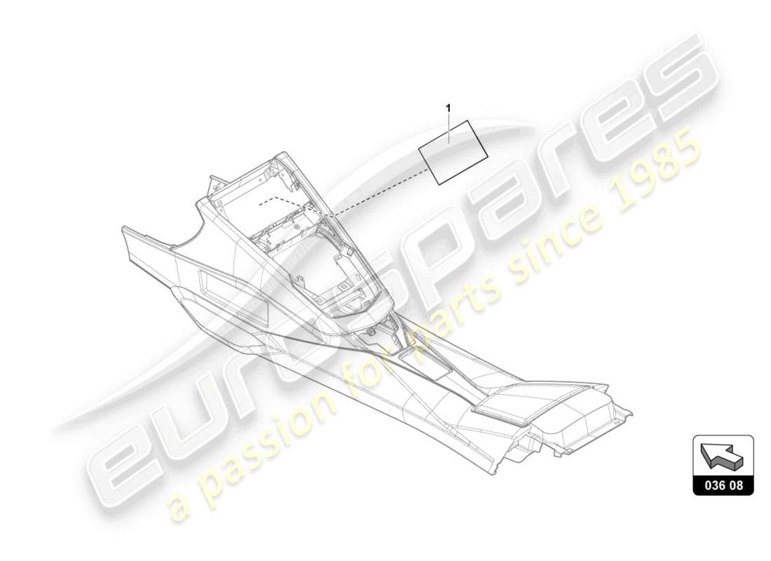 lamborghini accessories (aventador ultimae roadster) impact protection parts diagram