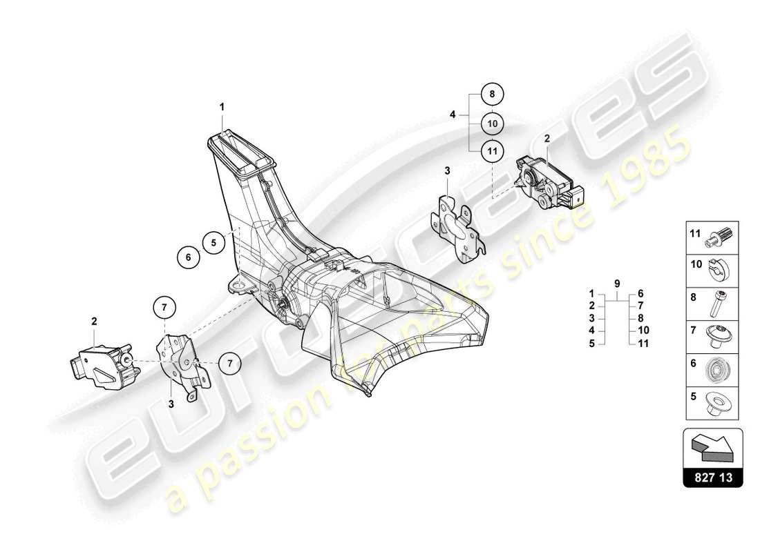 lamborghini 2022 (lp770-4 svj roadster) aerodynamic attachment parts rear parts diagram