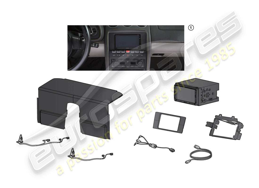 lamborghini gallardo coupe (accessories) retrofit kit part diagram