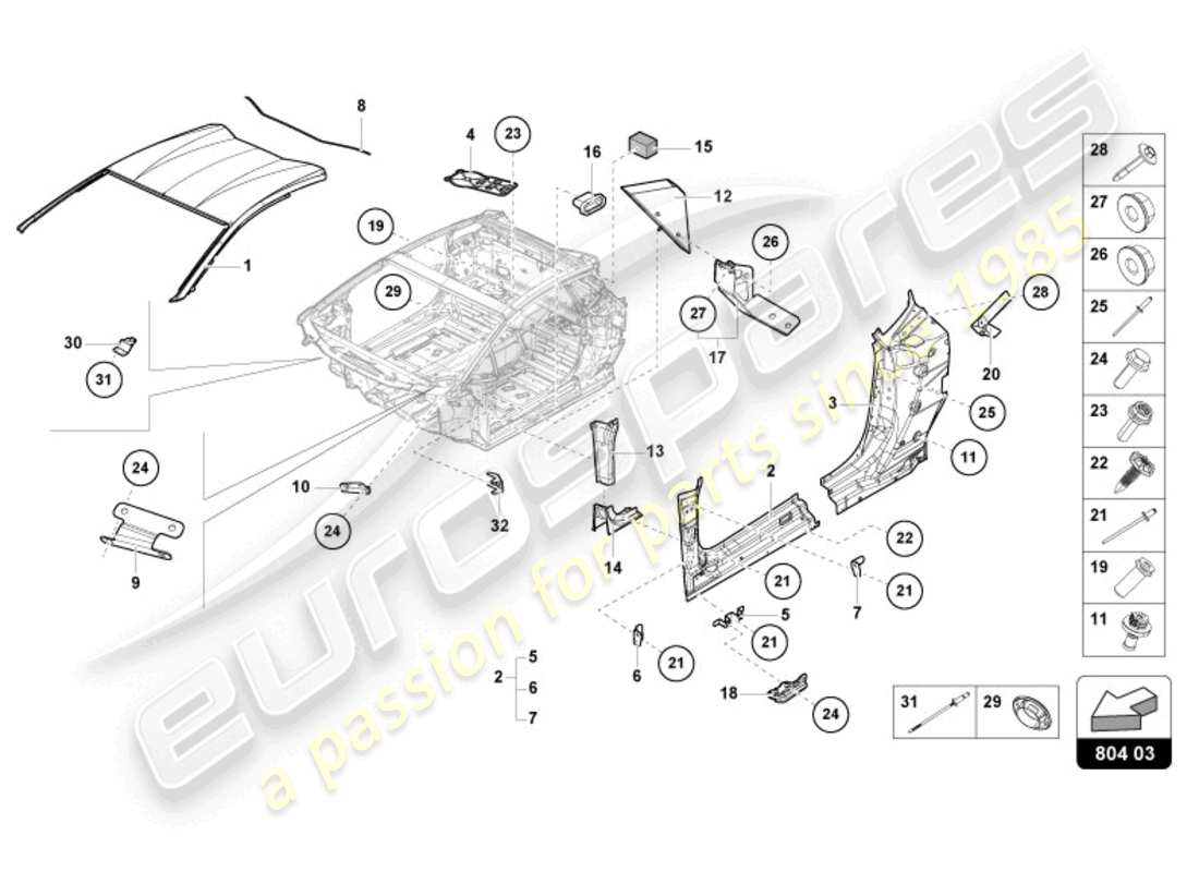 part diagram containing part number 4t0858439